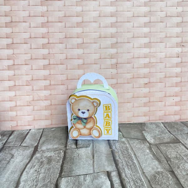 Kit Chá de Bebê Ursinho Personalizado | Arquivo Digital PDF + Studio Silhouette - imagem 3
