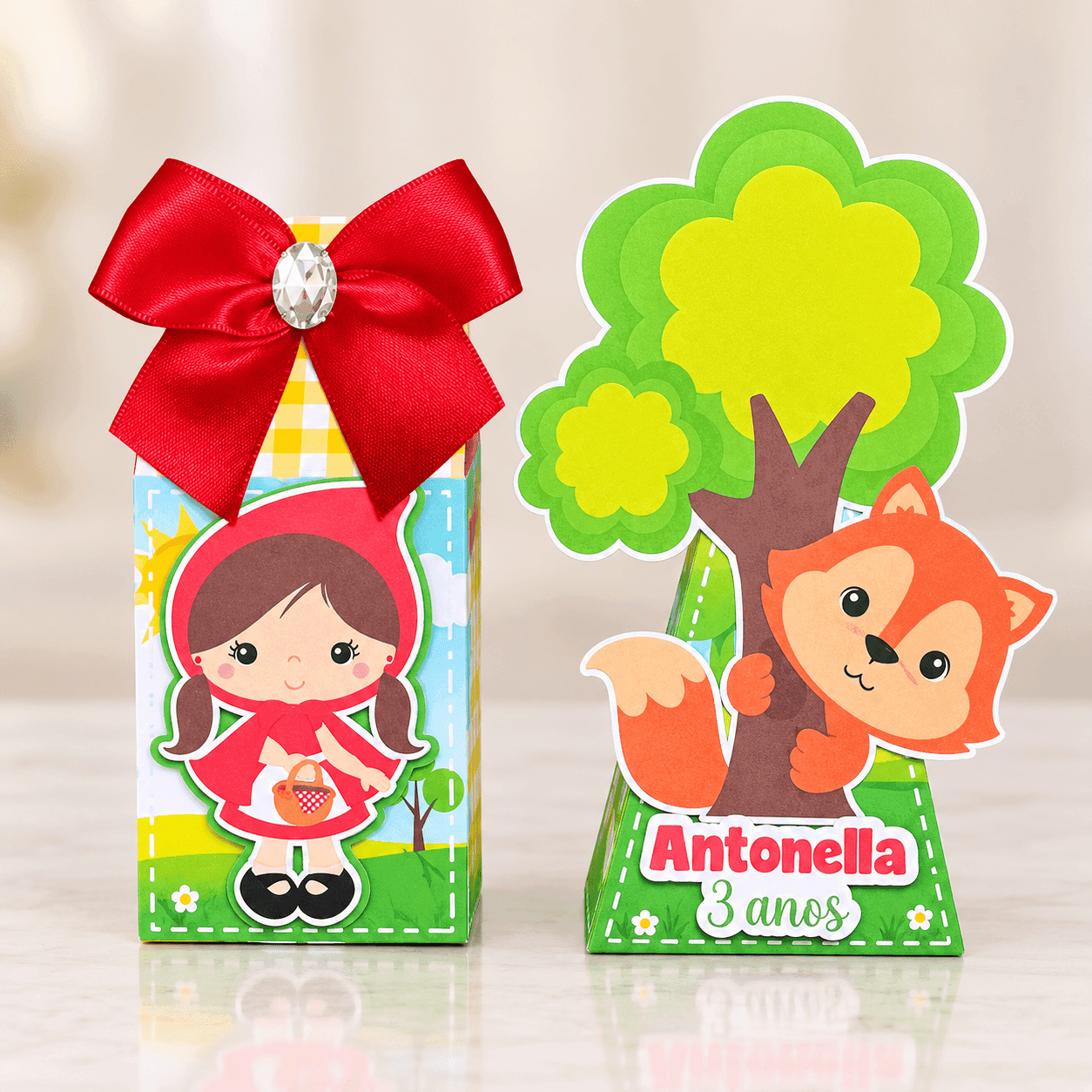 Kit Festa Personalizado Chapeuzinho Vermelho 2 | Arquivo Digital PDF + Studio Silhouette - imagem 2