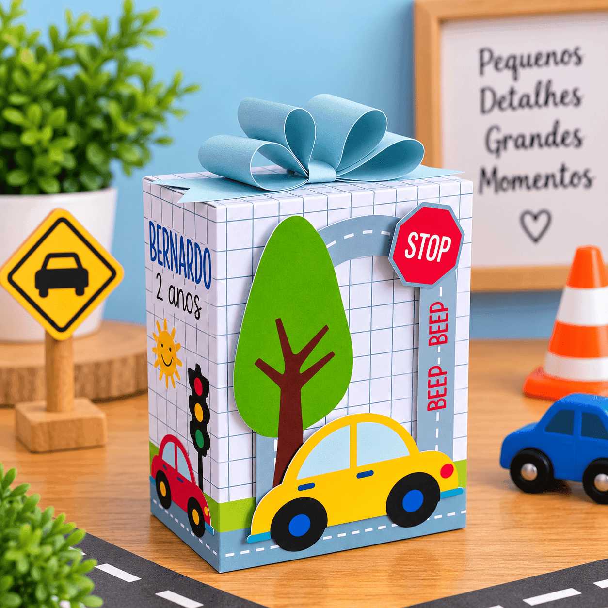 Kit Festa Personalizado Carrinhos 2 | Arquivo Digital PDF + Studio Silhouette + Fonte - imagem 3