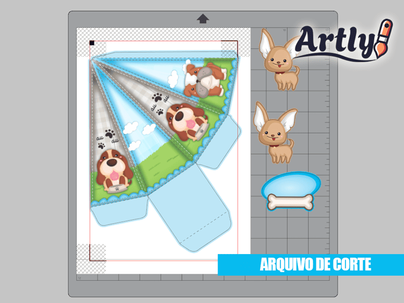 arquivo-de-corte-cachorrinhos-menino